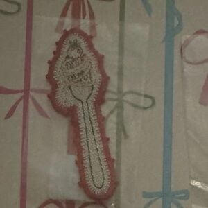 NWT Stoney Clover Lane Italy spaghetti spoon patch SCL